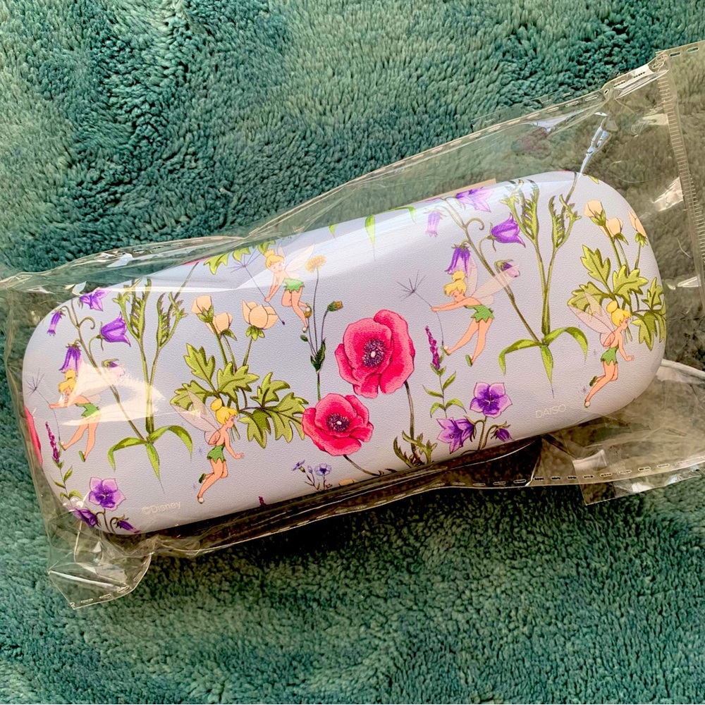 Daiso Disney Tinker Bell Eyeglasses Case with Cloth